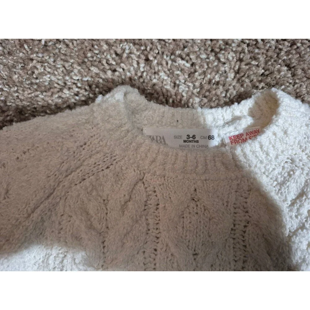 Zara infant sweater size 3-6 months- cream